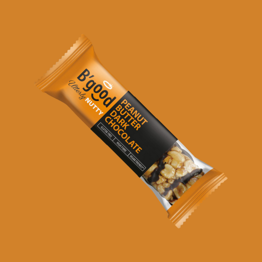 B'good Utterly Nutty Peanut Butter Dark Chocolate 16 x 40g