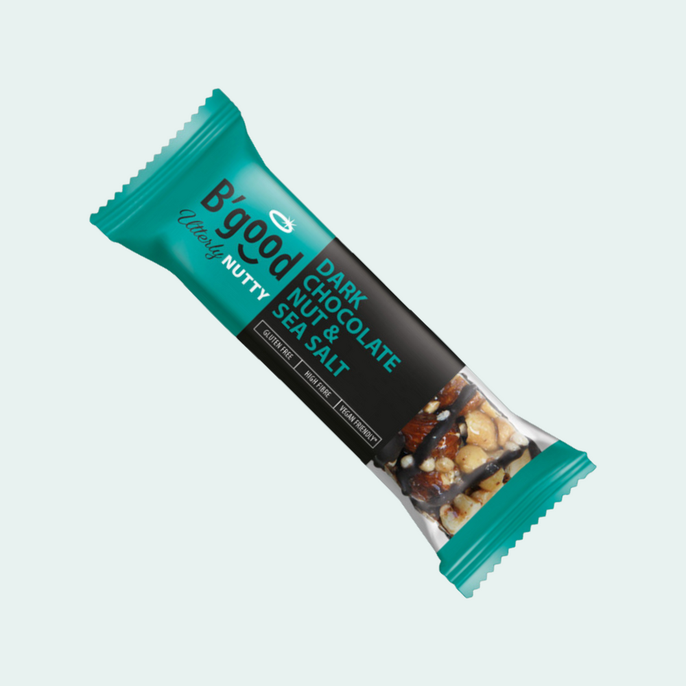 B'good Utterly Nutty Dark Chocolate Nuts & Sea Salt 16 x 40g