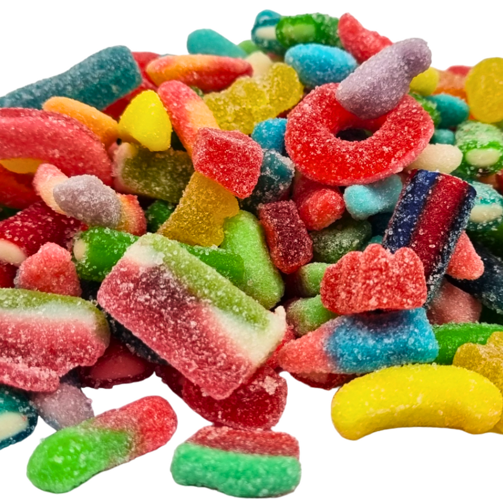 Premium Pick & Mix Fizzy Sweets 1kg - 10 Varieties