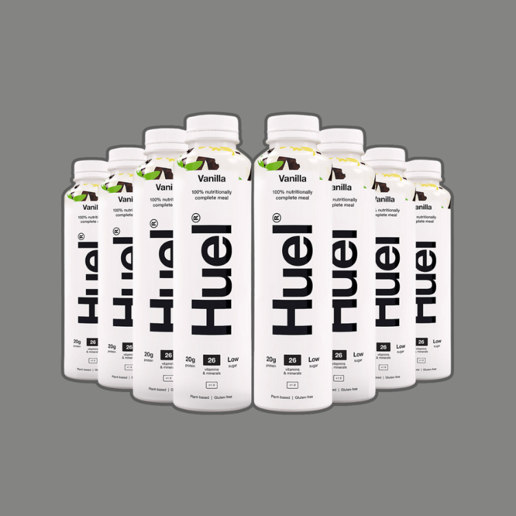 Pack of 8 Huel Vanilla Meal Replacement Drinks