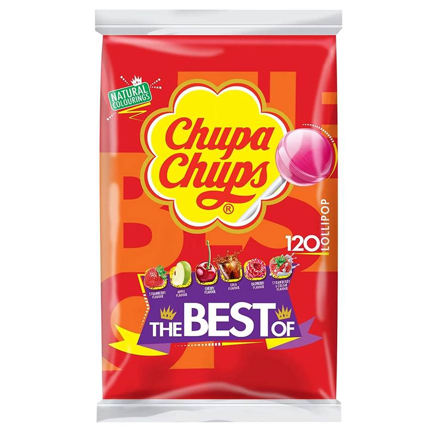 Chupa Chups The Best of Bag x 1 - 120 Lollipops