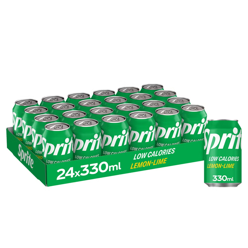Sprite 24 x 330ml Cans | Lemon & Lime Soft Drink Multipack — Buysnacksuk