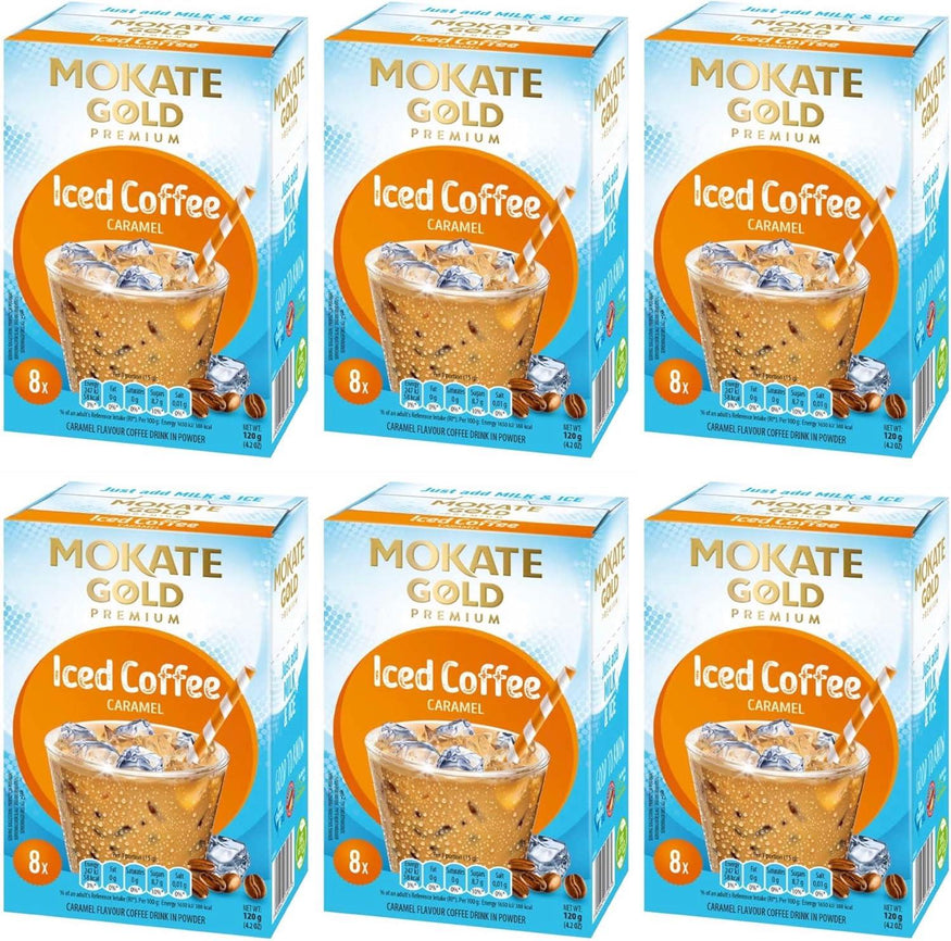 Mokate Gold Premium Caramel Iced Coffee 120g x 6