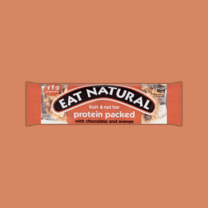 Protein Packed Fruit & Nut Bar with Chocolate & Orange (Pack of 12)