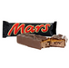Twenty-four Mars Bars neatly arranged in a snack display

