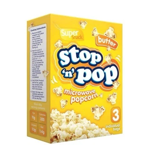 Microwave Butter Popcorn 3 x 85g (255g)