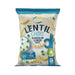 Five-pack of Oho Lentil Crisps Sour Cream & Onion (5 x 100g), green-and-white bags fanned out with close-up of round golden lentil crisps and Oho logo