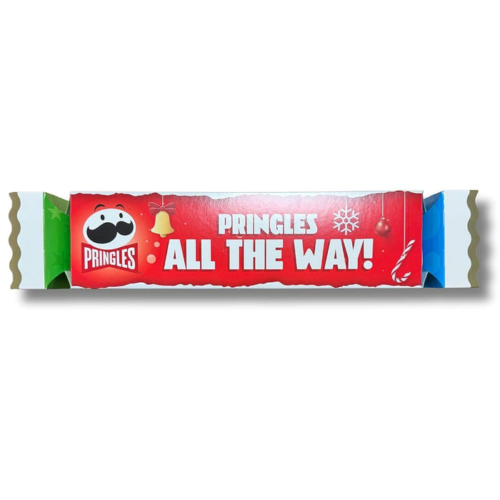 Assorted Pringles flavours in cracker-shaped festive packaging