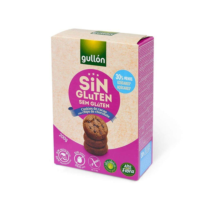 Gullon Gluten Free Double Choc Cookies Boxed 200g x 5