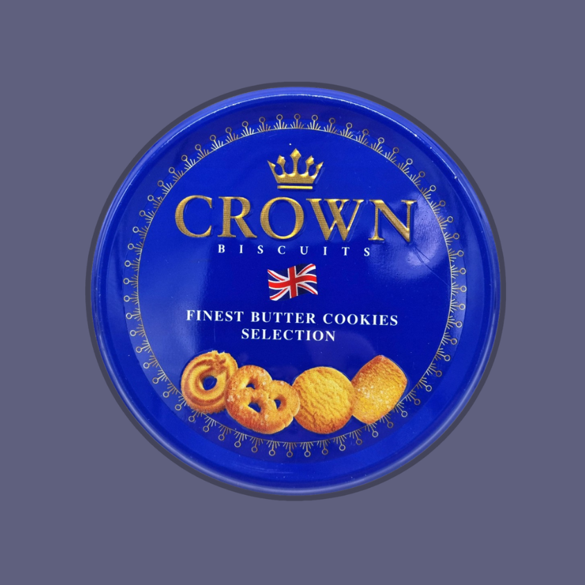 Close-up of Crown Butter Cookies