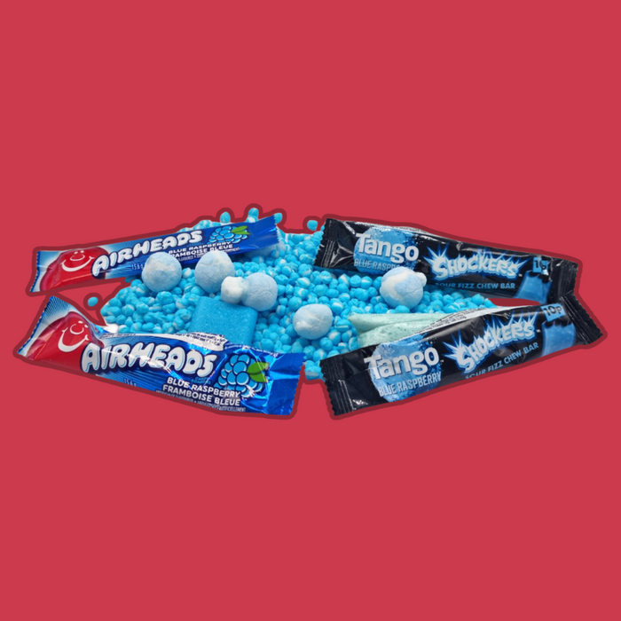 Two packs of Blue Raspberry Freeze Dried Sweets