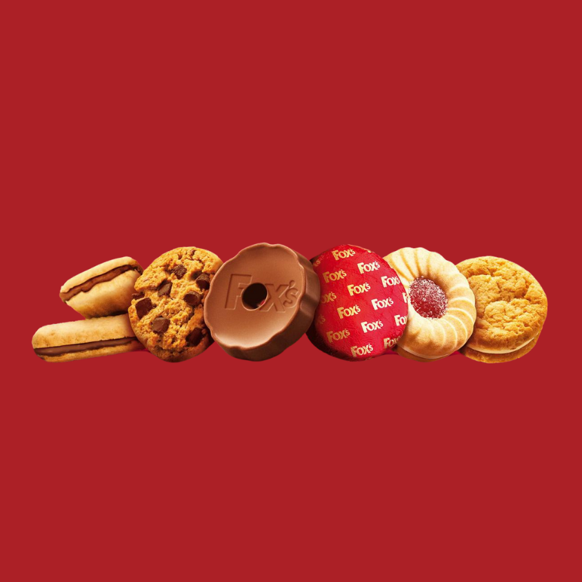 Indulge in Fox’s finest biscuit selection, ideal for Christmas gifts