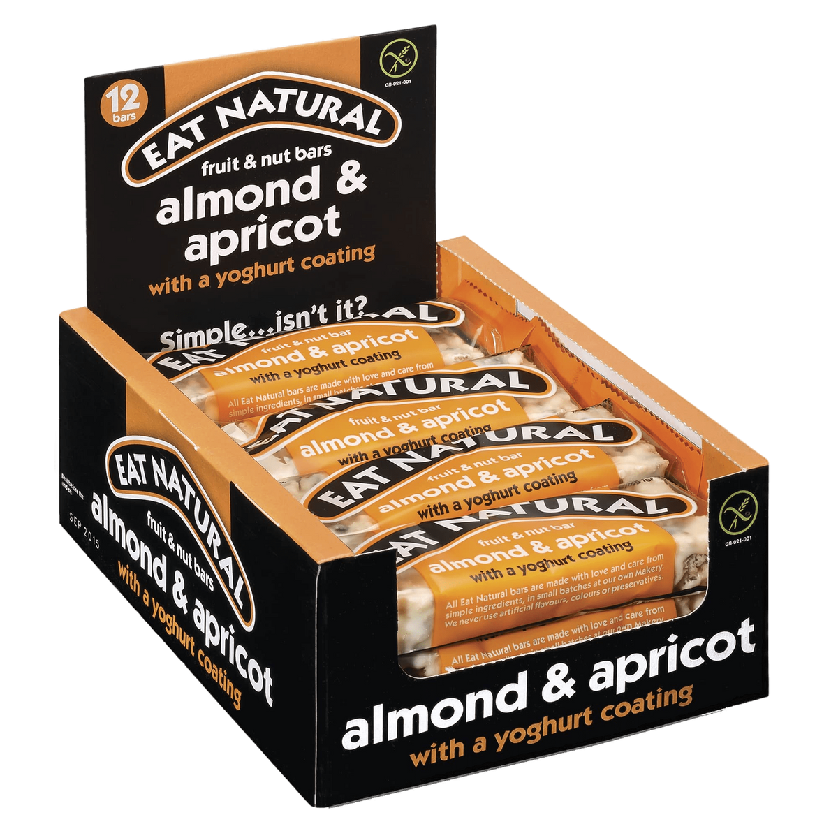 Eat Natural Almond & Apricot with Yoghurt Coating (Pack of 12) - The ...