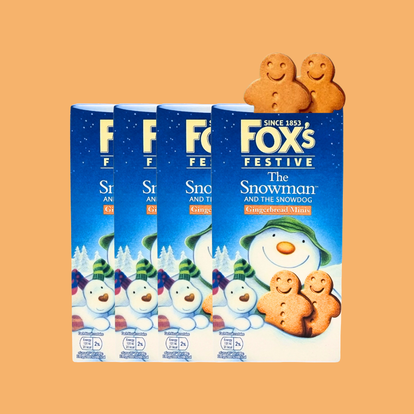 Fox's Christmas gingerbread men, 4-pack for holiday treats