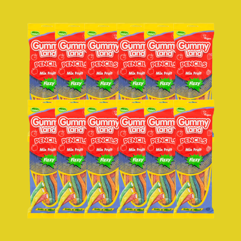 Assorted Fruit Gummy Pencils from Gummy Land - Party Ready