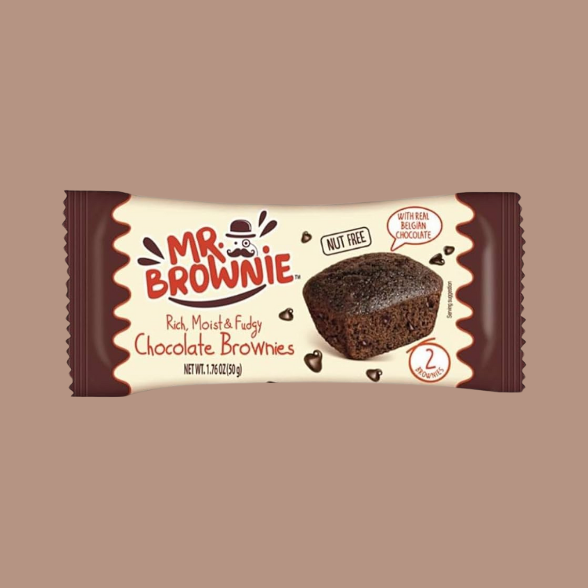 Box of 24 twin packs of Mr Brownie Chocolate Brownies