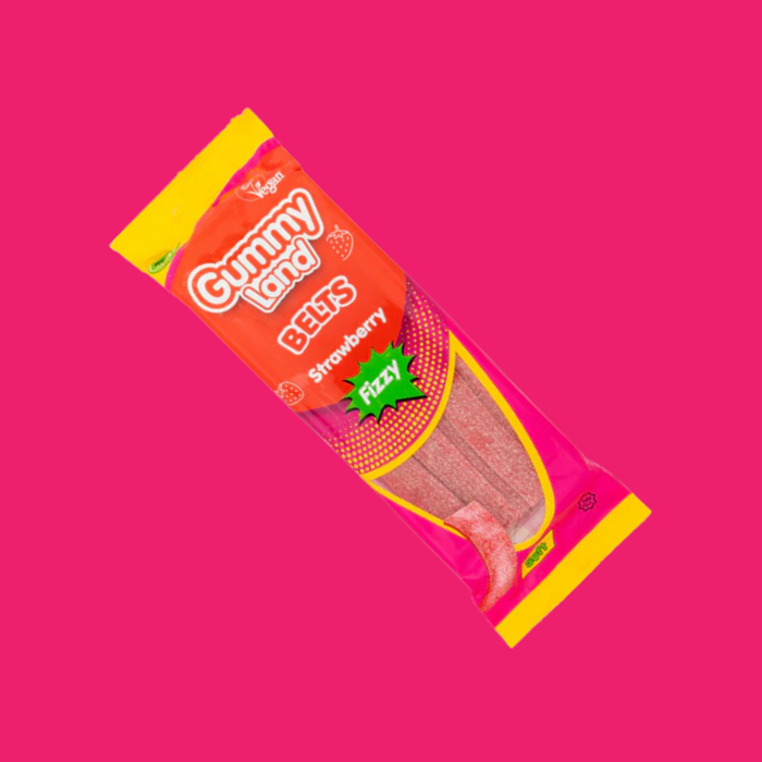 Stretchy Strawberry Fizzy Belts, Perfect for Parties and Sharing