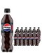 24-pack of Pepsi Max 500ml bottles in a cardboard multipack, black-labelled sugar-free cola in clear plastic bottles with the red, white and blue Pepsi logo