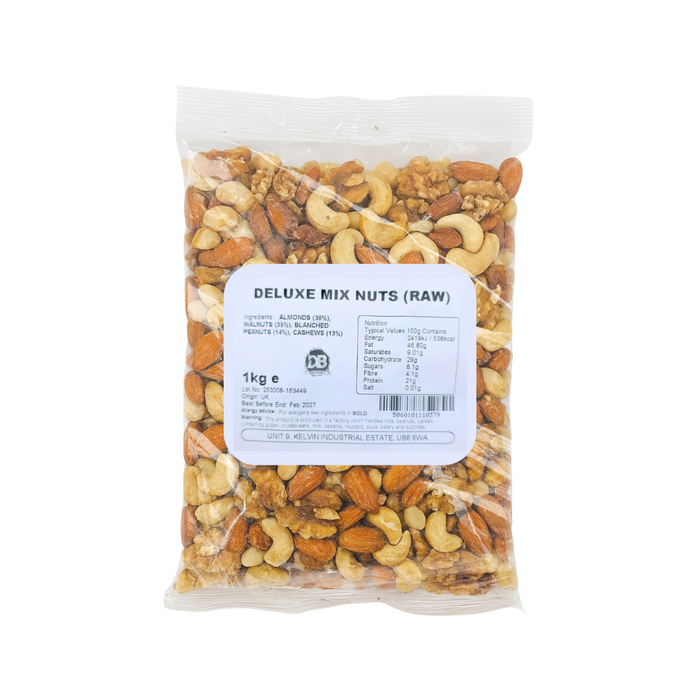 Deluxe Mixed Nuts Unsalted (1kg)