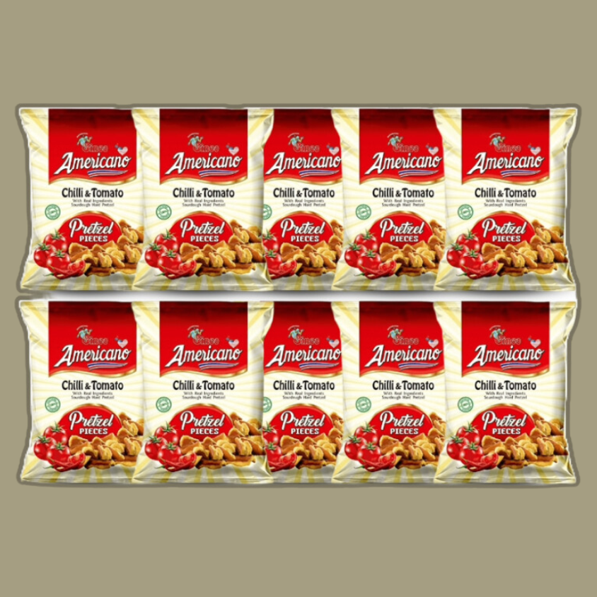 Chilli & Tomato Pretzel Pieces (Pack of 10)