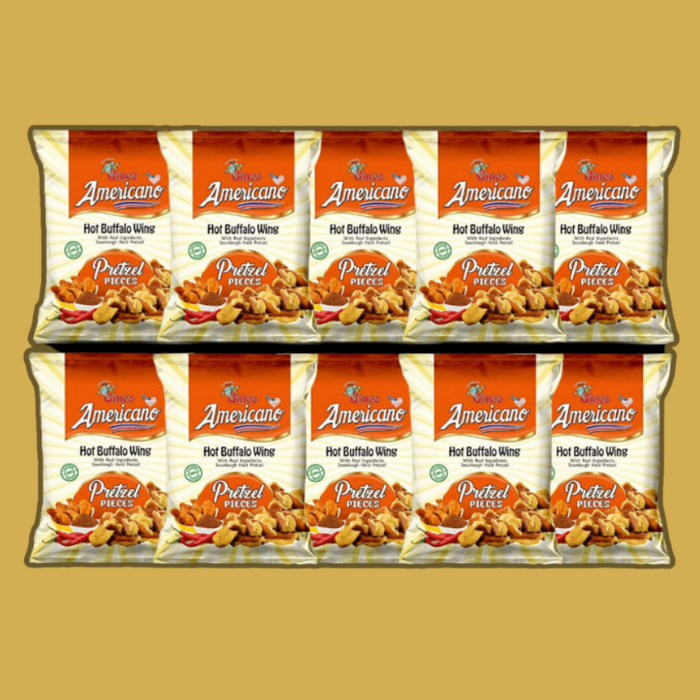 Hot Buffalo Wing Pretzel Pieces (Pack of 10)