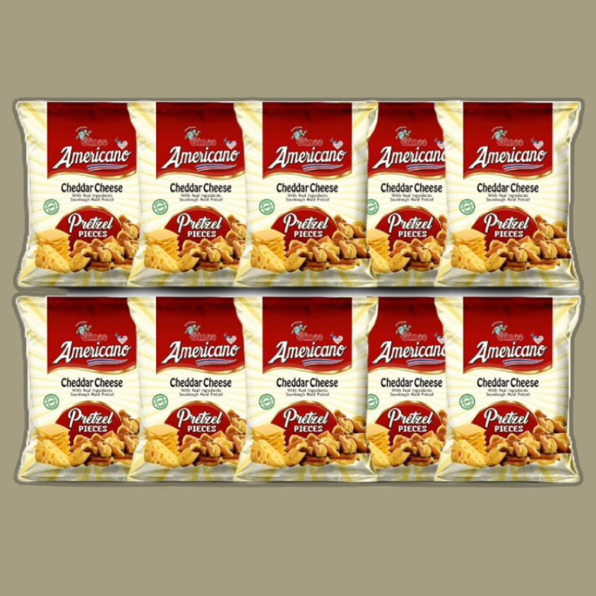 Cheddar Cheese and Ham Pretzel Pieces (Pack of 10)