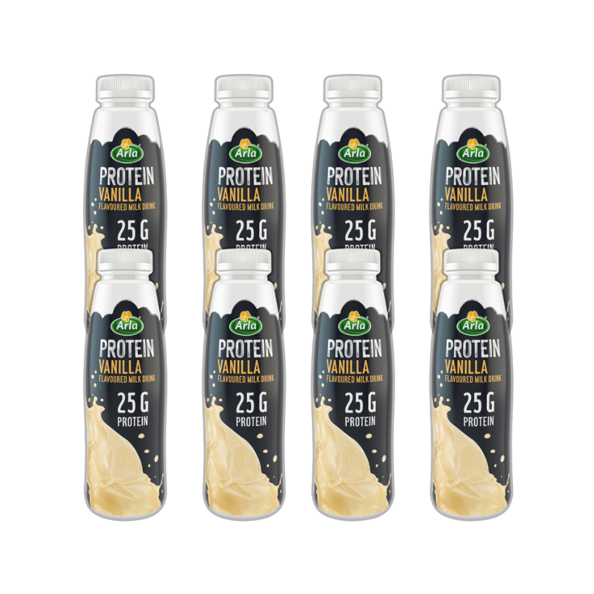 Arla Protein Vanilla Milk Shake 482ml (Pack of 8)