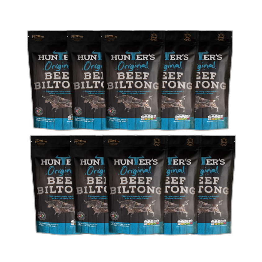 Hunters Original Sliced Beef Biltong 10 x 25g