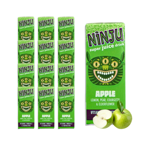 Ninju Apple Super Juice 200ml bottle front view