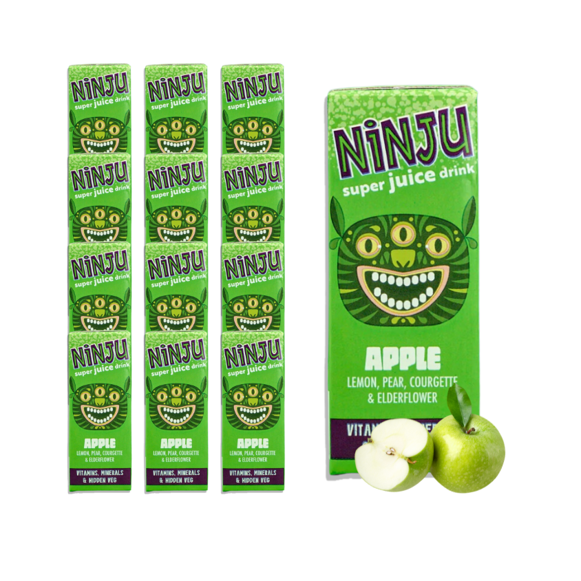 Ninju Apple Super Juice 200ml bottle front view