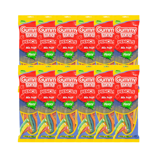 Gummy Land Mix Fruit Pencils Sweets 150g - Colorful Fruity Gummies