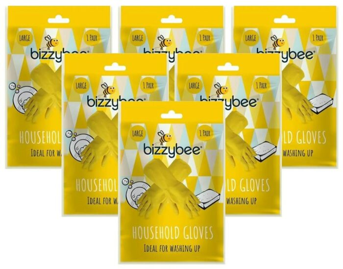 Bizzybee Household Gloves Large (6 pair)