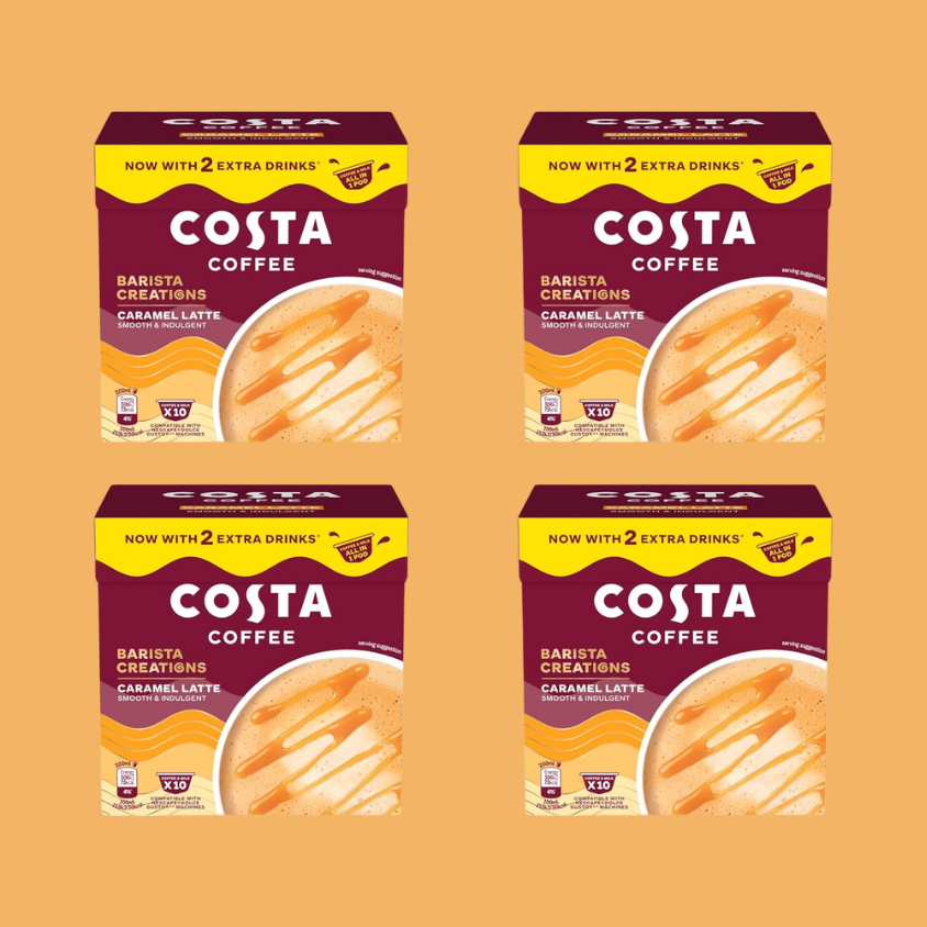 Costa Caramel Latte Pods 4x10 Capsules