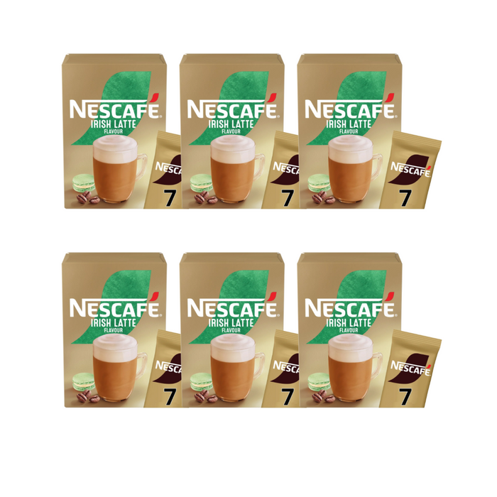 Nescafe Irish Latte Instant Coffee 7 Sachets 138.6g (Pack of 6)