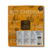 Cheese advent calendar featuring cheddar, edam, and gouda selection