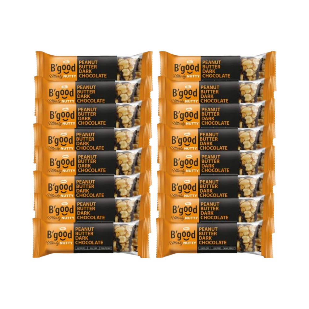 B'good Utterly Nutty Peanut Butter Dark Chocolate 16 x 40g