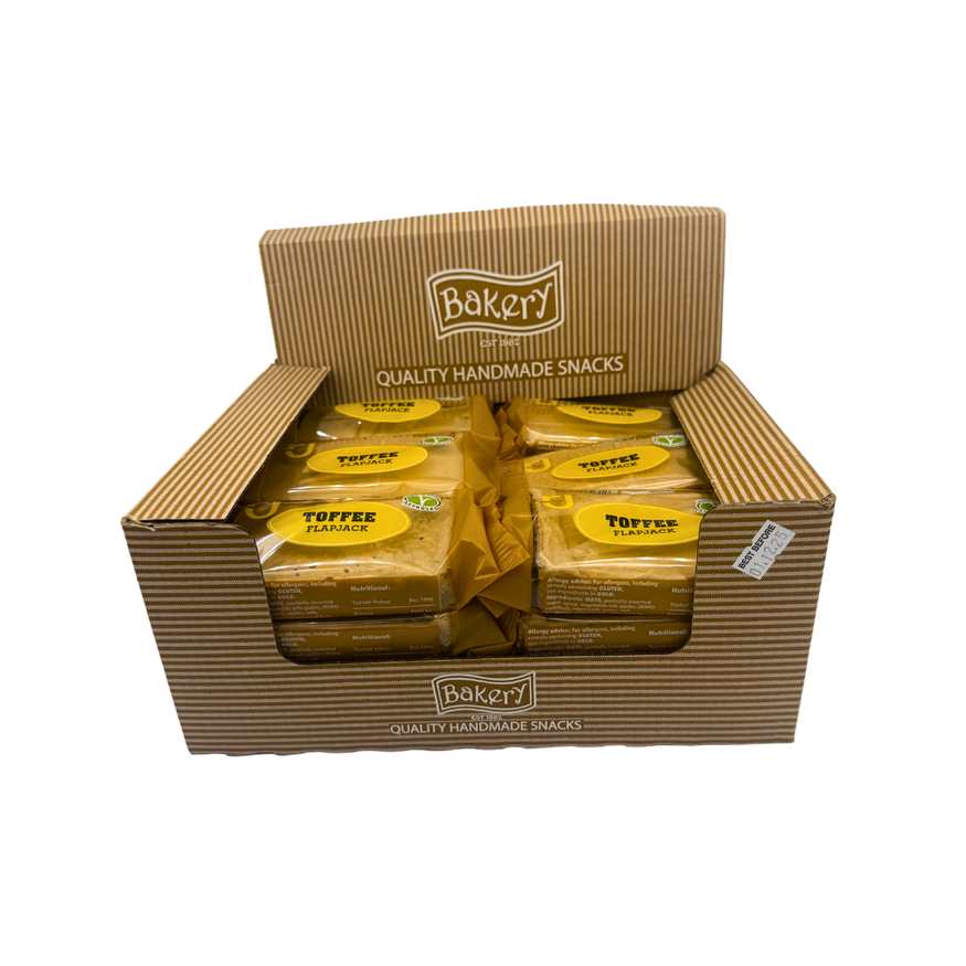 RJ Toffee Flapjacks 125g (Pack of 24)
