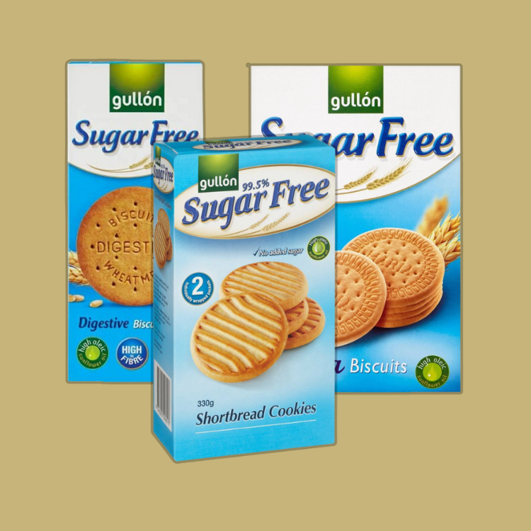 Pack of 7 Gullon Sugar Free Biscuits for guilt-free indulgence