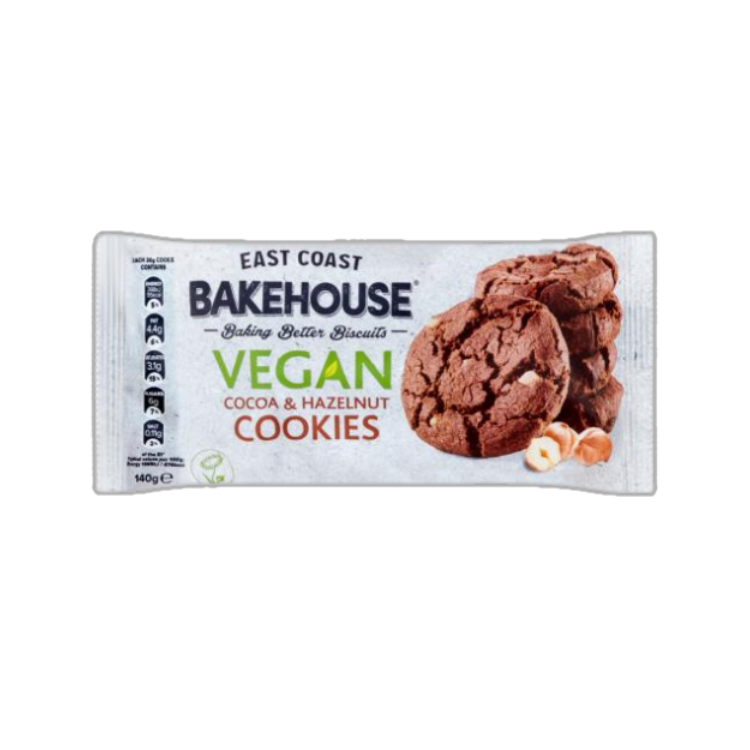 Bakehouse Vegan Cocoa Hazelnut Cookies pack