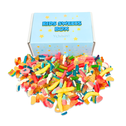 Assorted fizzy and jelly sweets from the Premium Confused Pick & Mix Box.