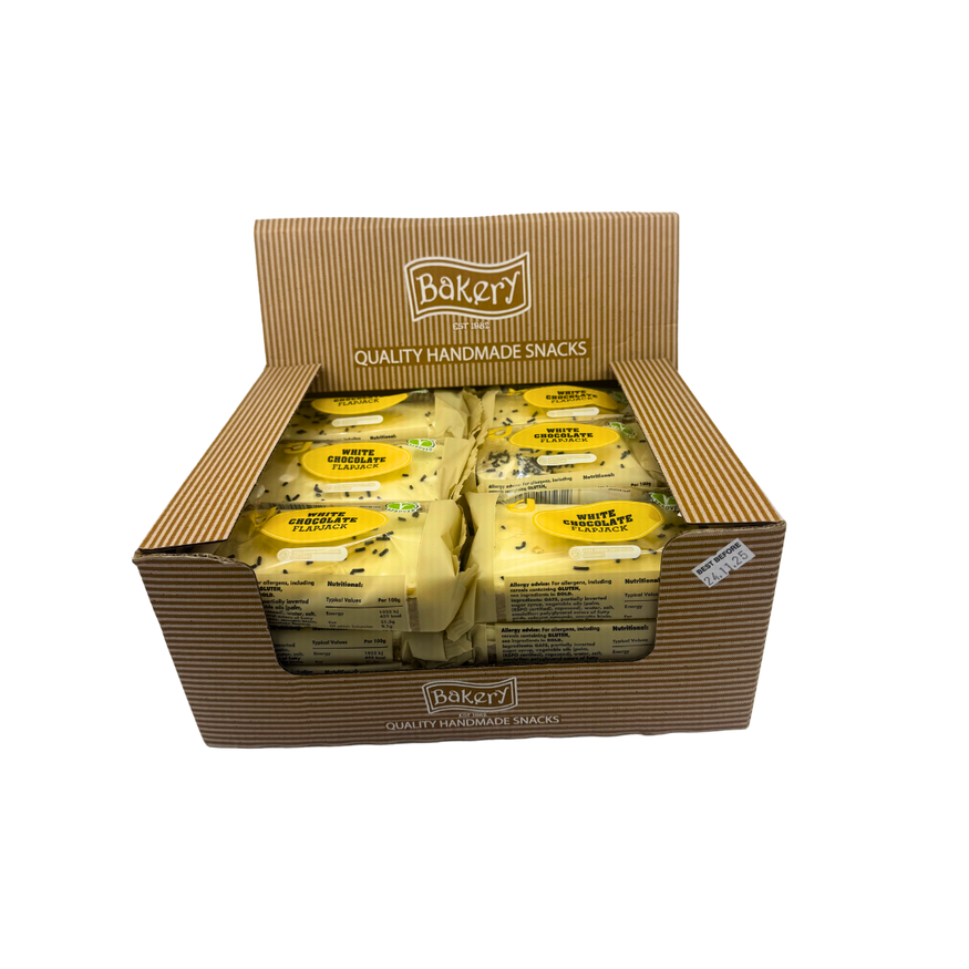 RJ White Chocolate Flapjacks 125g (Pack of 24)