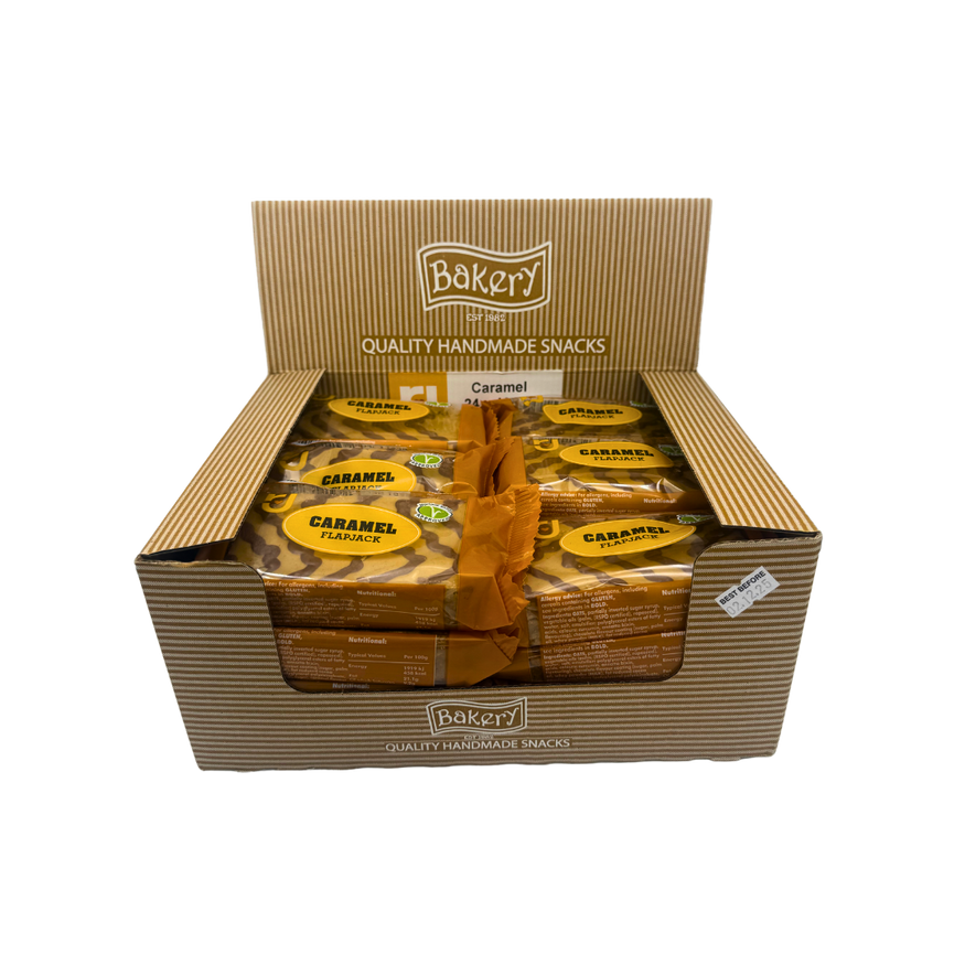 RJ Caramel Flapjacks 125g (Pack of 24)