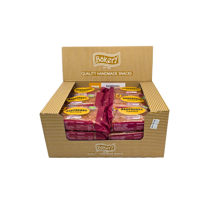 RJ Raspberry Flapjacks 125g (Pack of 24)