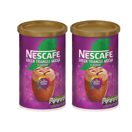 Instant hazelnut chocolate mocha inspired by Quality Street Green Triangle