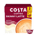 Skinny latte coffee pods with medium roast flavour