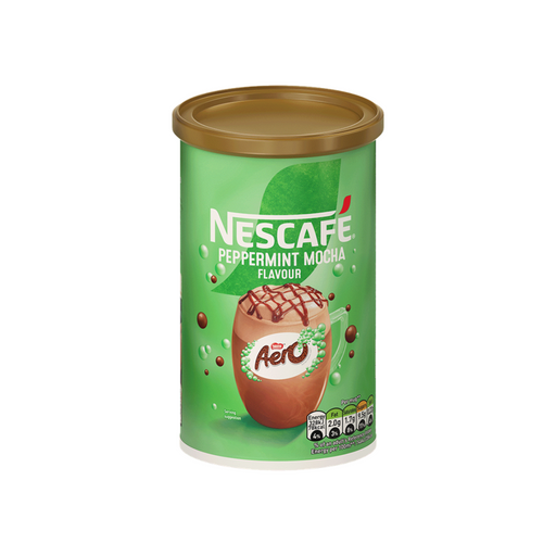 Nescafe Aero Peppermint Mocha 250g tub packaging