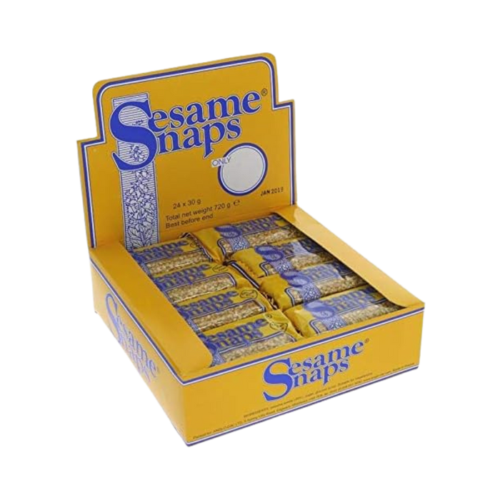 Box of Sesame Snaps Original 24 gluten free packets