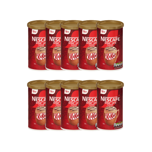 Nescafe KitKat Latte instant coffee mix in a mug