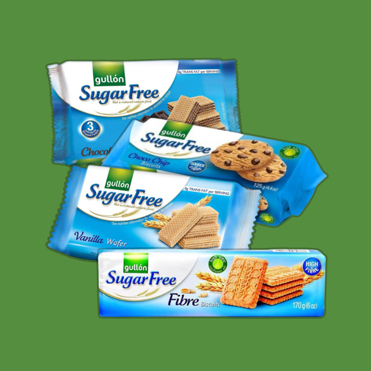 Gullon's range of sugar-free digestives, wafers, and cookies
