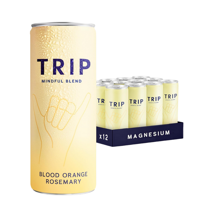TRIP Blood Orange Mindful Blends 250ml can standing upright with clean background
